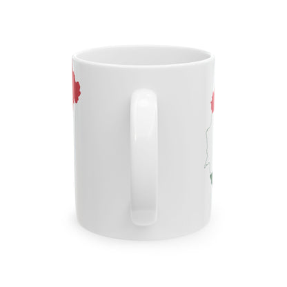 Flag-map of Hungary 1921 (Hungary) White Coffee Mug