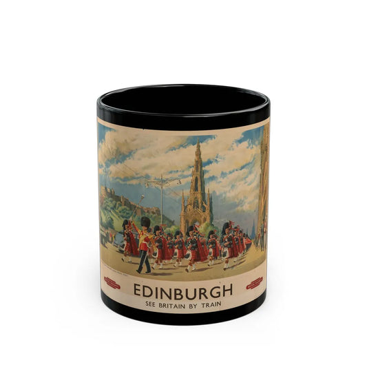 Edinburgh (British Railways, 1950s) - Black Coffee Mug-11oz-Go Mug Yourself