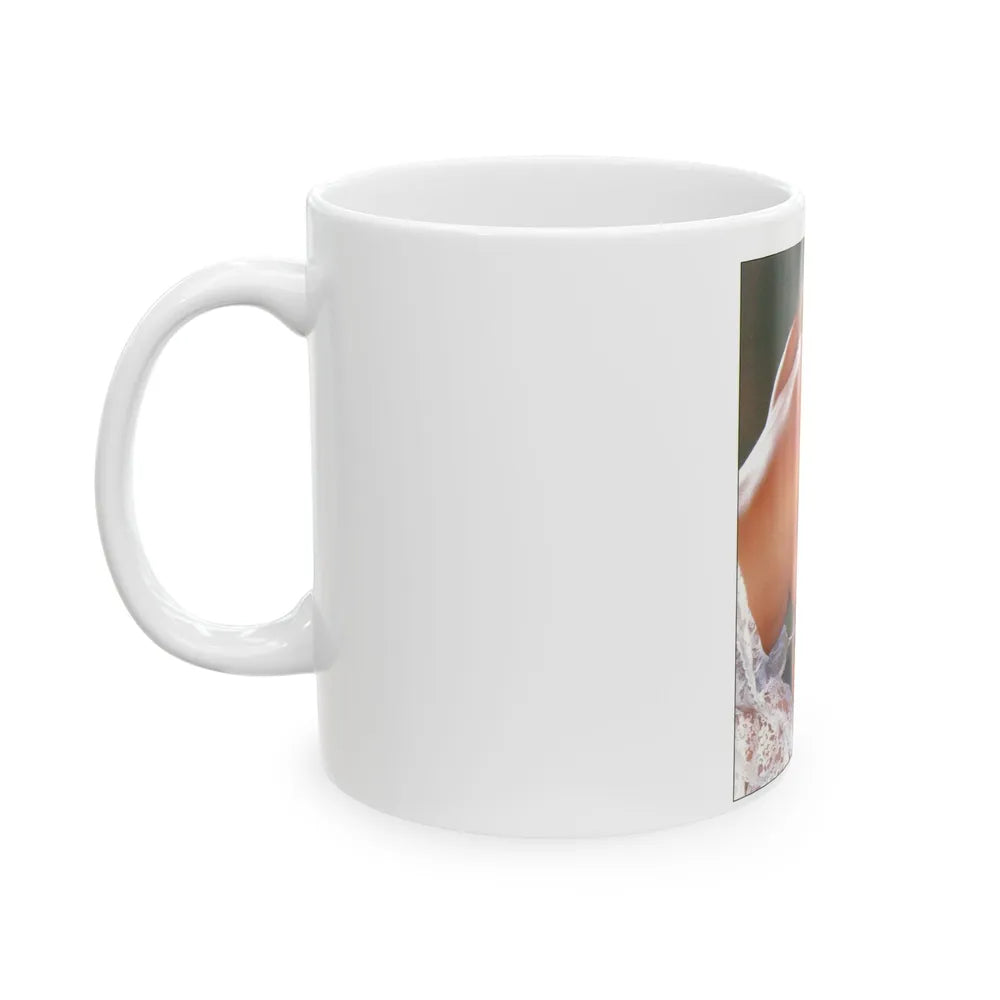 Linda Blair #304 - Celebrity Sleuth Mag. - 1 Page 1 Small Photo (Vintage Female Icon) White Coffee Mug-Go Mug Yourself