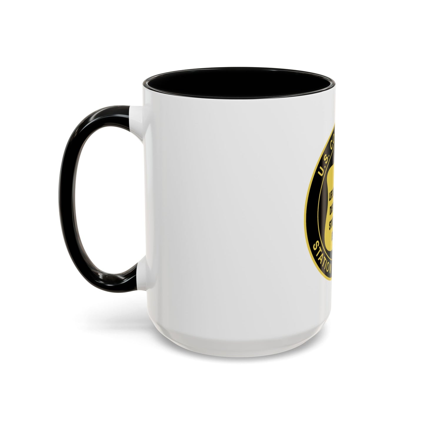 USCG Station Yaquina Bay (U.S. Coast Guard) Accent Coffee Mug