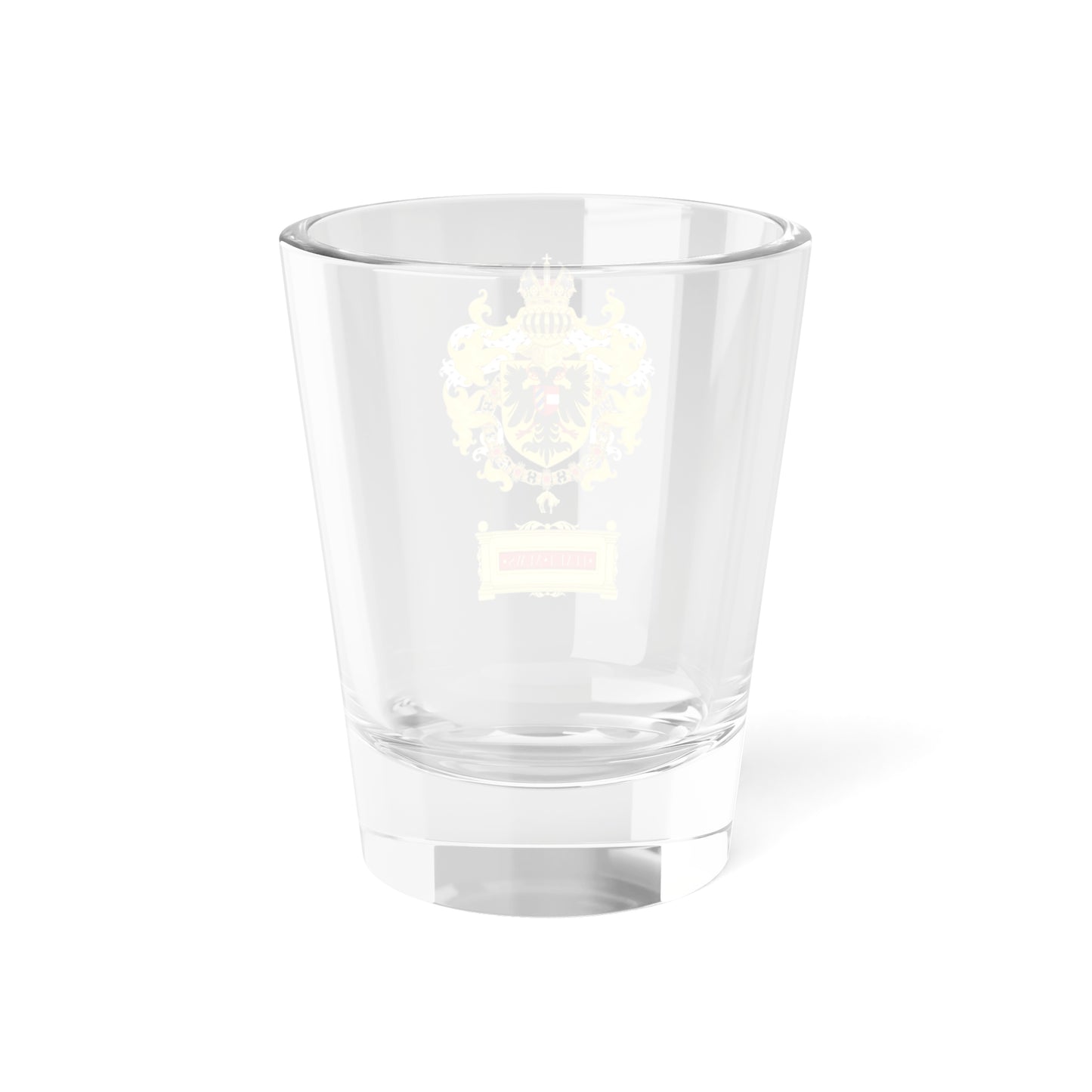 Ornamented Coat of Arms of Maximilian I Holy Roman Emperor (Austria) (Coat of Arms) Shot Glass 1.5oz