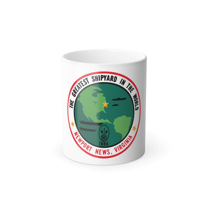 The Greatest Shipyard in the World Newport News VA (U.S. Navy) Color Changing Mug 11oz
