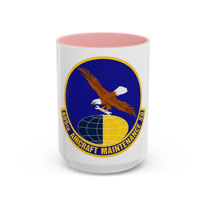 605 Aircraft Maintenance Squadron AMC (U.S. Air Force) Accent Coffee Mug