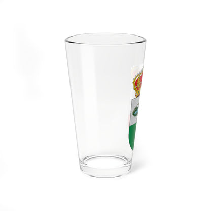 Escudo de La Almarcha2 (Spain) (Coat of Arms) Pint Glass 16oz