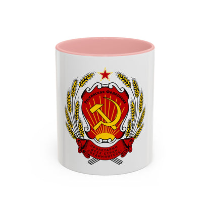 Coat of arms of the Russian Federation (1992-1993) - Accent Coffee Mug