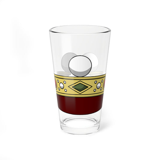 Crown of italian cavaliere ereditario corona normale (Italy) (Coat of Arms) Pint Glass 16oz