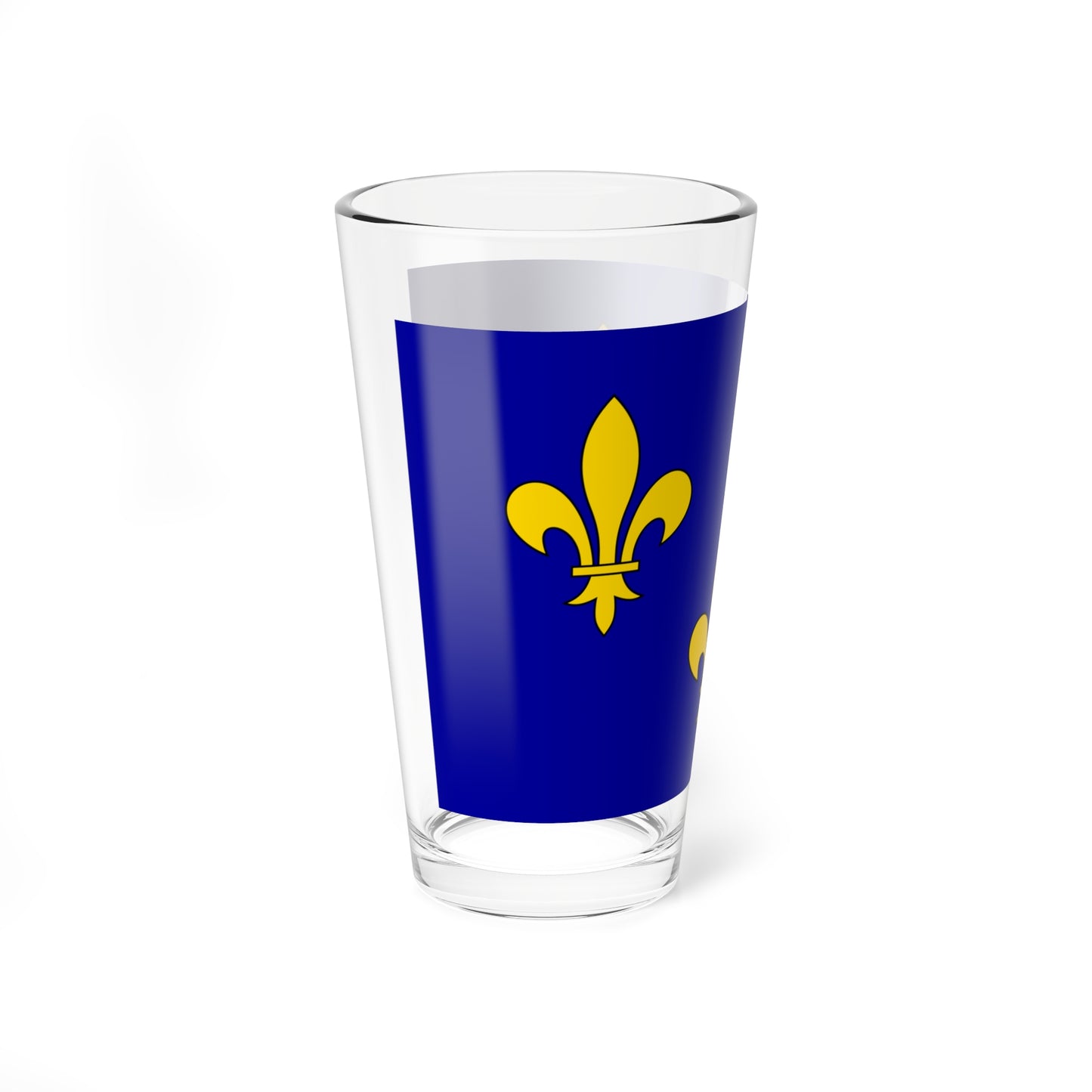 Cultural flag of Ile-de-France (France) Pint Glass 16oz