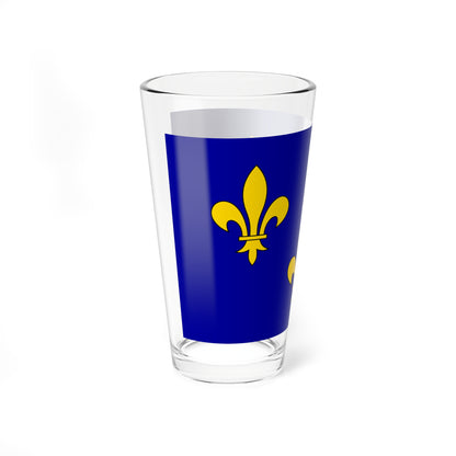 Cultural flag of Ile-de-France (France) Pint Glass 16oz