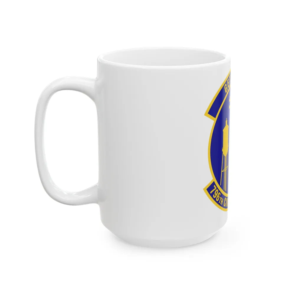 796th Civil Engineer Squadron (U.S. Air Force) White Coffee Mug-Go Mug Yourself