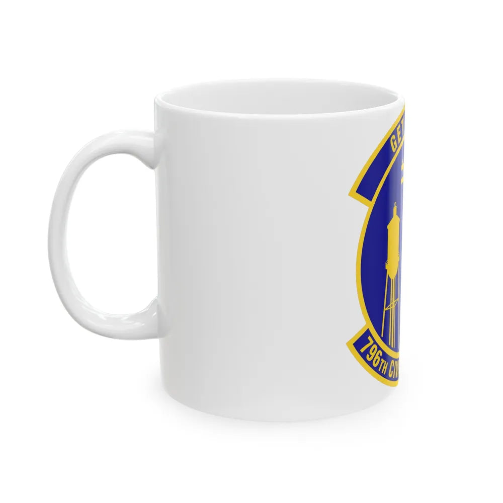 796th Civil Engineer Squadron (U.S. Air Force) White Coffee Mug-Go Mug Yourself