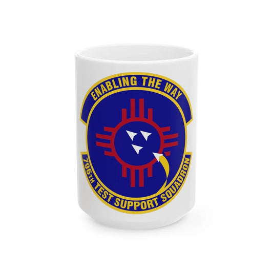 796th Test Support Squadron (U.S. Air Force) White Coffee Mug-15oz-Go Mug Yourself