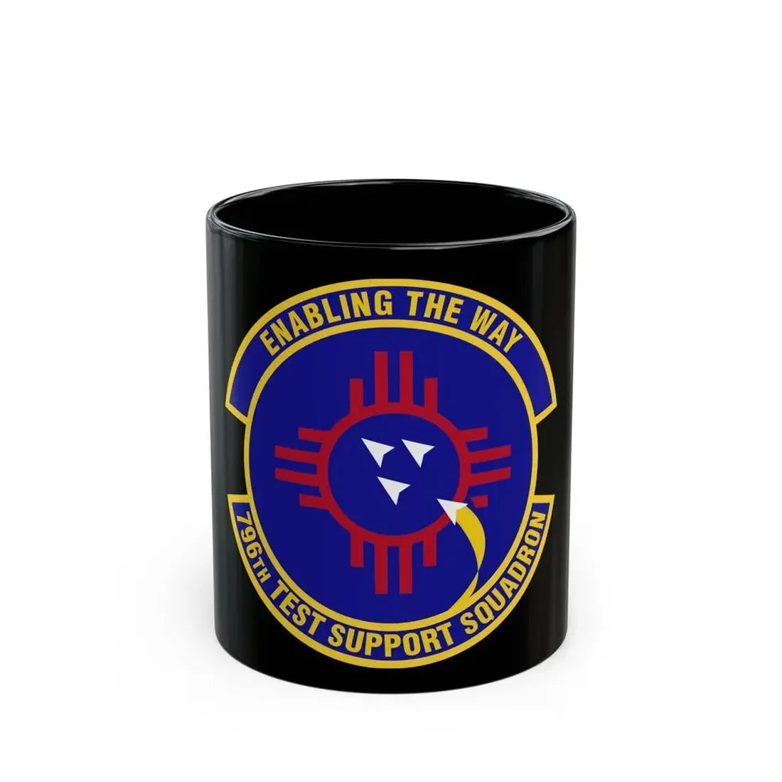 796th Test Support Squadron (U.S. Air Force) Black Coffee Mug - Go Mug Yourself