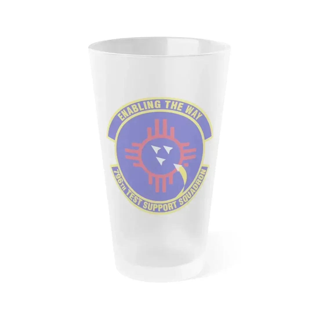 796th Test Support Squadron (U.S. Air Force) Frosted Pint Glass 16oz 16oz Frosted - Go Mug Yourself