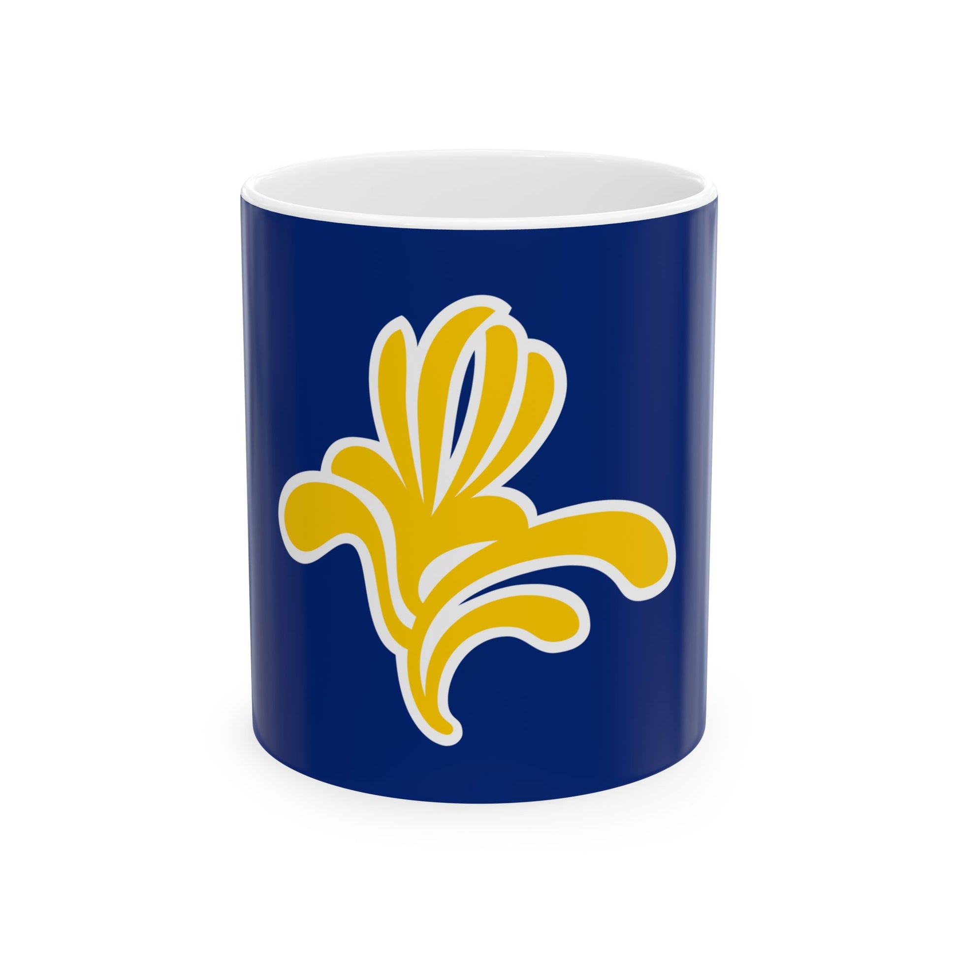 Flag of the Brussels Capital Region Belgium - White Coffee Mug-11oz-Go Mug Yourself