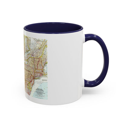USA - Northeastern & Great Lakes (1959) (Map) Accent Coffee Mug