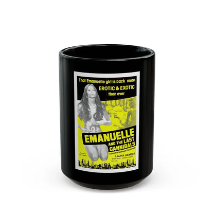 EMANUELLE AND THE LAST CANNIBALS (3) 1977 Movie Poster - Black Coffee Mug-15oz-Go Mug Yourself