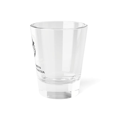 Indonesian Vice Presidential Emblem black (Indonesia) (Coat of Arms) Shot Glass 1.5oz