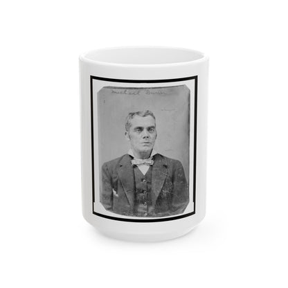 Michael Dunn, Half-Length Portrait, Facing Front (U.S. Civil War) White Coffee Mug
