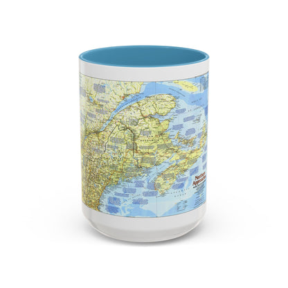 USA - Northern Approaches 1 (1985) (Map) Accent Coffee Mug