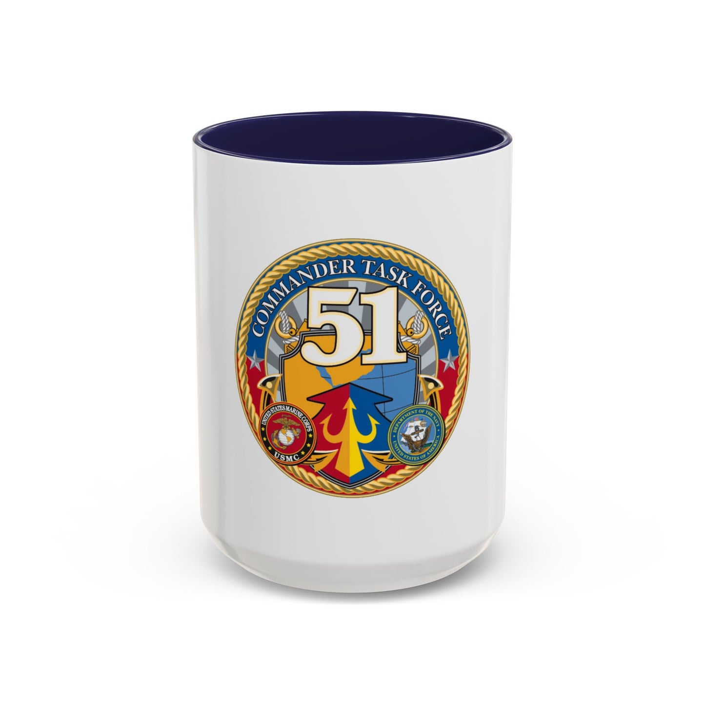 USCGC Command Task Force (U.S. Coast Guard) Accent Coffee Mug