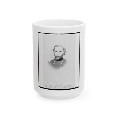 Richard W. Johnson, Union General, Bust Portrait, Facing Front (U.S. Civil War) White Coffee Mug