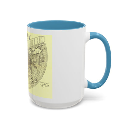 World Map - Ruysch (1508) (Map) Accent Coffee Mug