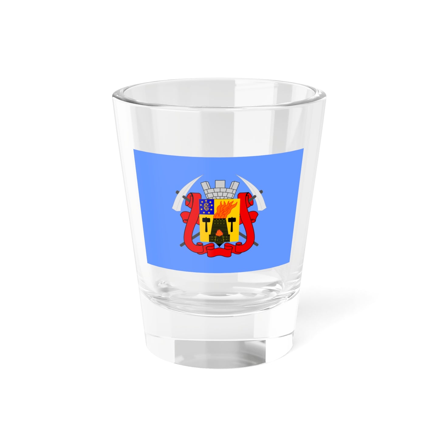 Flag of Luhansk Ukraine - Shot Glass 1.5oz