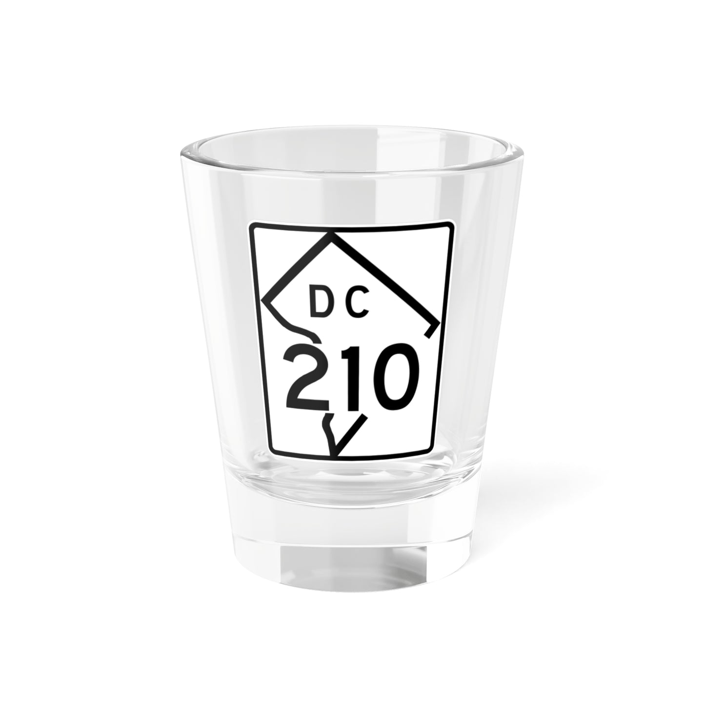 DC-210 (Washington D.C.) (Road Sign) Shot Glass 1.5oz