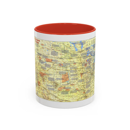 USA - Northern Plains 1 (1986) (Map) Accent Coffee Mug