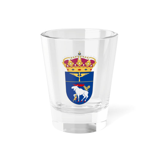 Jämtlands flygflottilj vapen (Sweden) (Coat of Arms) Shot Glass 1.5oz