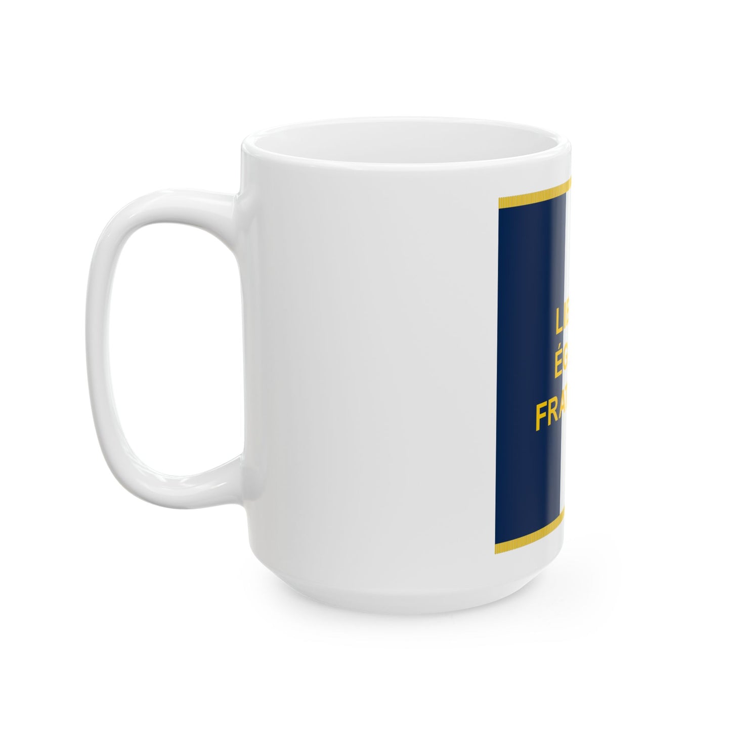 Standard of the French Community (Congo) White Coffee Mug