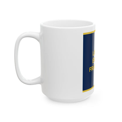 Standard of the French Community (Congo) White Coffee Mug