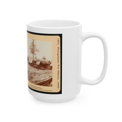 A Confederate Redoubt 001 (U.S. Civil War) White Coffee Mug