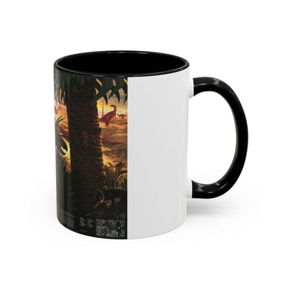 North America - Dawn on the Delta- 74mya (1993) (Map) Accent Coffee Mug