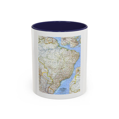 South America - Eastern (1962) (Map) Accent Coffee Mug