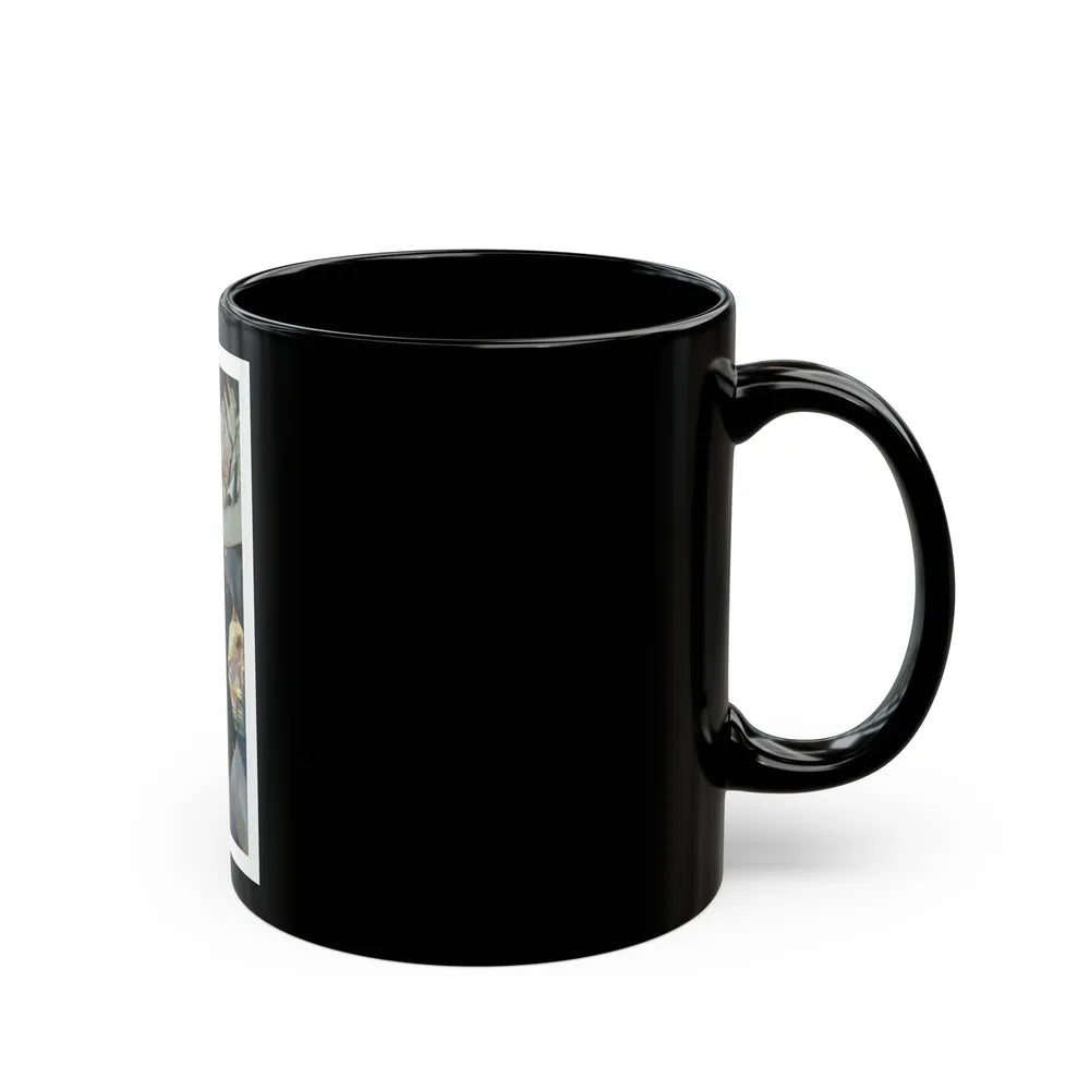 Caught In The Act by Steve McNeil, The Saturday Evening Post, 1956 - Black Coffee Mug-Go Mug Yourself