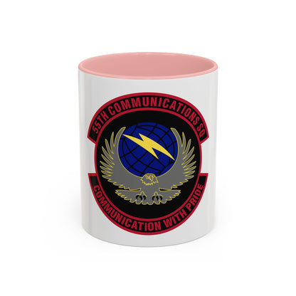 55th Communications Squadron (U.S. Air Force) Accent Coffee Mug
