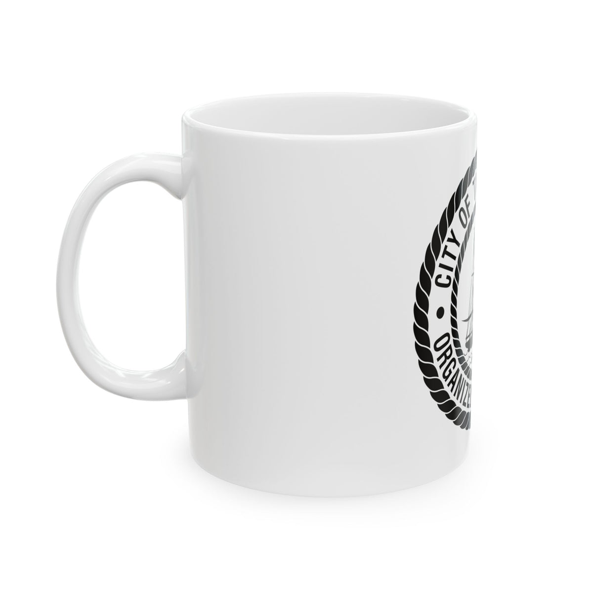 Seal of Tampa Florida - White Coffee Mug
