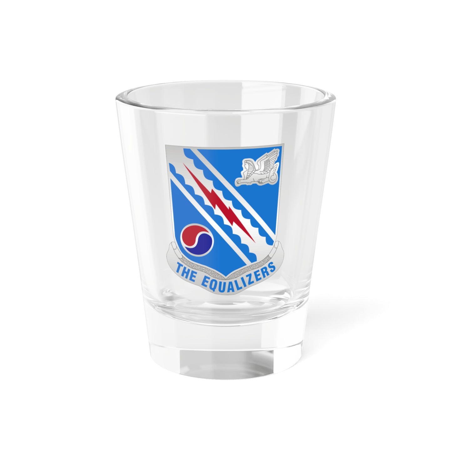 Verre à liqueur du bataillon de renseignement militaire 522 (armée américaine) 1,5 oz