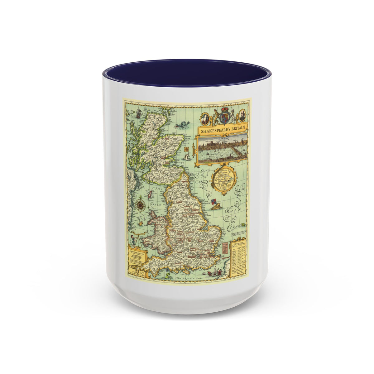 Great Britain - Shakespeare's (1964) (Map) Accent Coffee Mug
