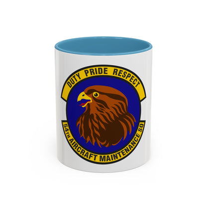 54 Aircraft Maintenance Squadron AETC (U.S. Air Force) Accent Coffee Mug