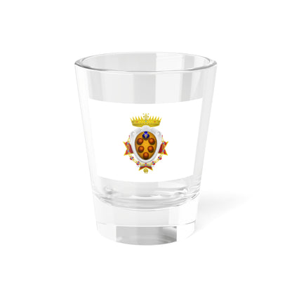 Flag of the Grand Duchy of Tuscany 1562-1737 (Italy) (Coat of Arms) Shot Glass 1.5oz
