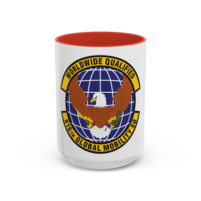 816th Global Mobility Squadron (U.S. Air Force) Accent Coffee Mug