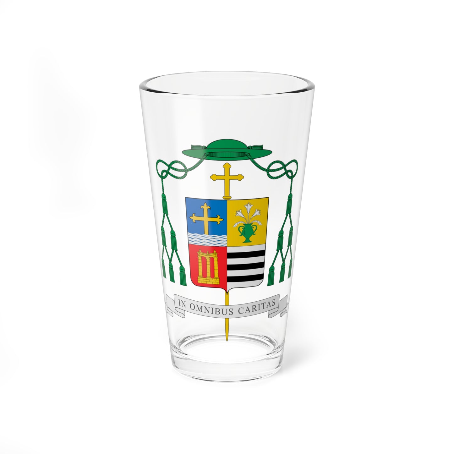 Escudo de Antonio Ceballos Atienza (Spain) (Coat of Arms) Pint Glass 16oz