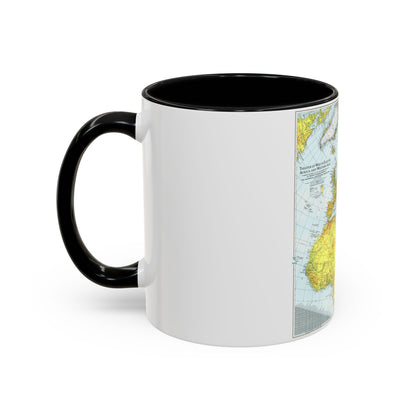 Europe, Africa, and Western Asia - Theater of War (1942) (Map) Accent Coffee Mug