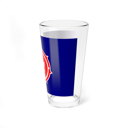 Flag of Shibetsu Hokkaido 1954-2005 (Japan) Pint Glass 16oz