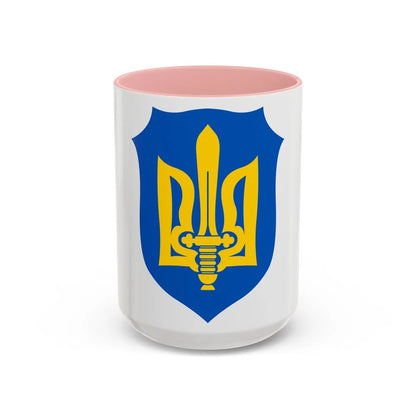 Organization of Ukrainian Nationalists - Accent Coffee Mug-15oz-Pink-Go Mug Yourself