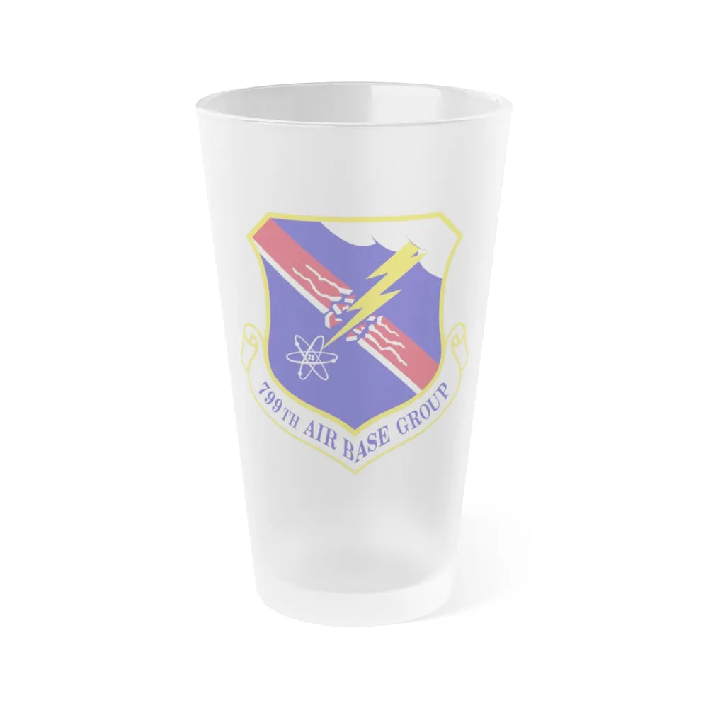 799th Air Base Group (U.S. Air Force) Frosted Pint Glass 16oz-Go Mug Yourself