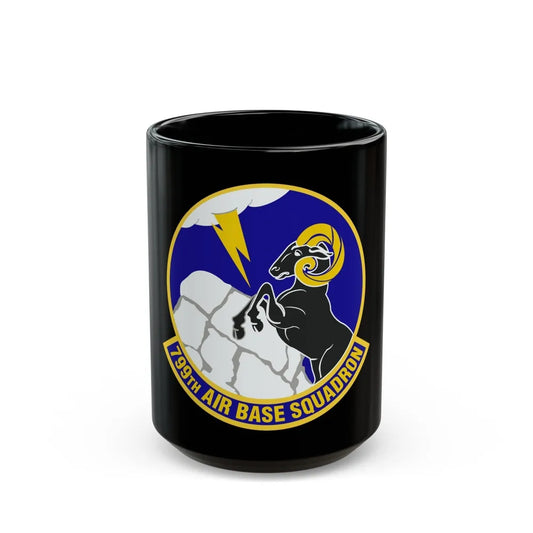 799th Air Base Squadron (U.S. Air Force) Black Coffee Mug-15oz-Go Mug Yourself