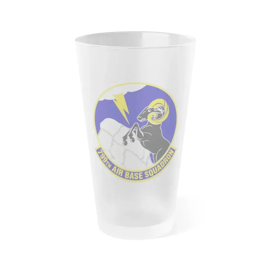 799th Air Base Squadron (U.S. Air Force) Frosted Pint Glass 16oz Default Title - Go Mug Yourself